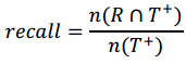 召回率公式
